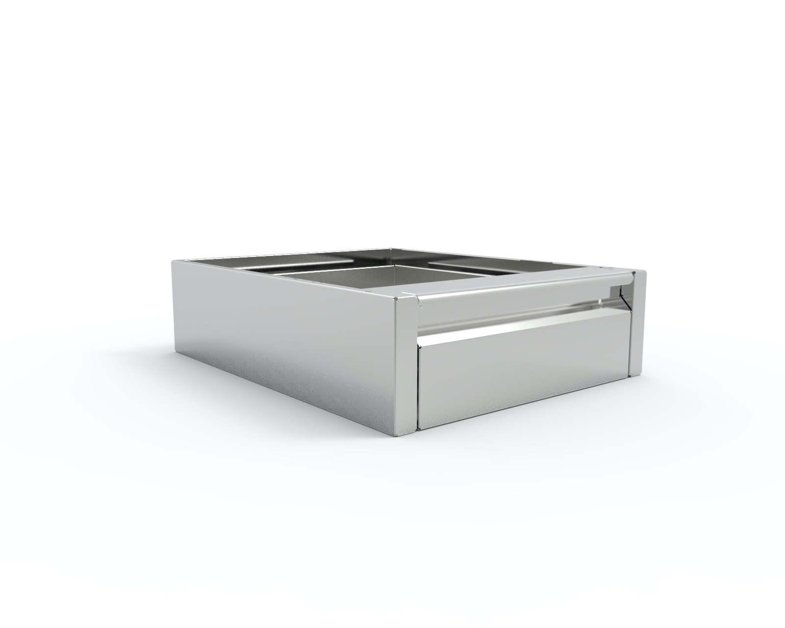 2202-STR100-1.jpg Rostfri enkel låda till Inomak arbetsbänk TLR - Image 1