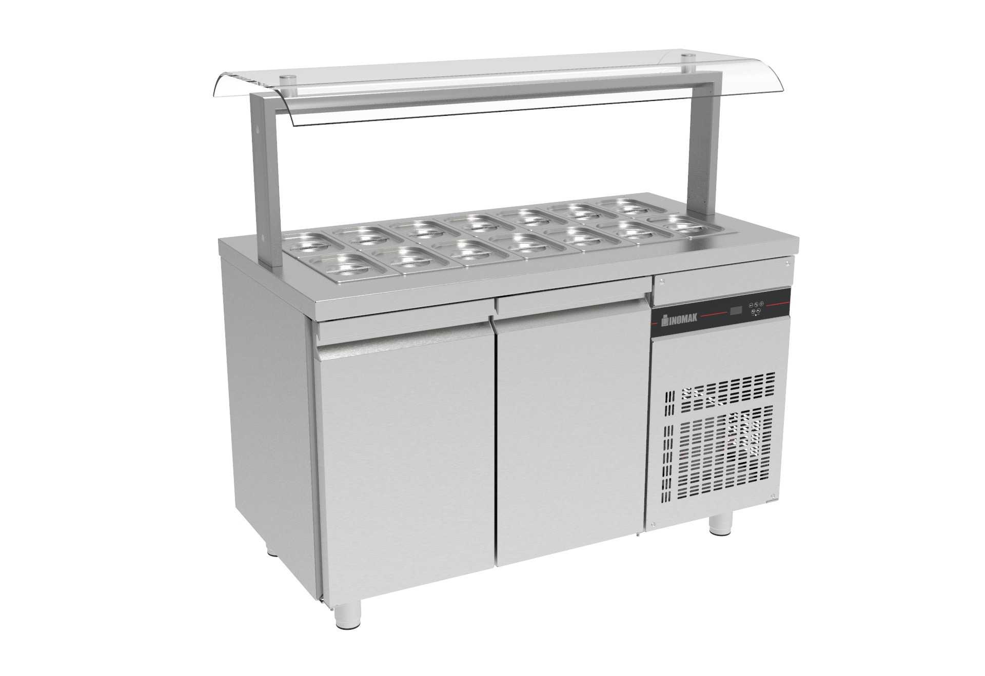 2202-ZRF99-1.jpg Saladette Inomak med dubbel nysskydd ZRFP99 R290 - Image 1