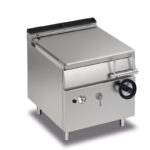 Gas Bratt-Panna BARON Q70BR/G80, 43 Liter, manuell tiltfunktion, rostfri tank, 800x700mm, 14kW