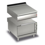 Gas ugn BARON Q70FO/G800, med top skiva, 800x700mm, 6,5kW