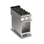 Gasspis BARON Q90PCV/G4001 med 2 brännare på öppet stativ, 400x900mm, 10,5kW