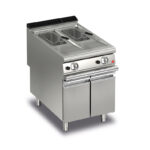Gas fritös BARON Q90FRI/G610, 2x10 liter, inkl 2st korgar, med underskåp, 600x900mm, 19kW