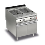 Gas fritös BARON Q90FRI/G815, 2x15 liter, inkl 2st korgar, med underskåp, 800x900mm, 26kW