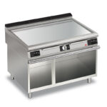 Elektrisk stekhäll BARON QT90FTV/E1203-T4W med stekplatta i AISI430 stål, på öppet stativ, 1200x900mm, 16,2kW, Touchscreen