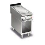 Gas stekhäll BARON Q70SFTV/G403 med stekplatta i AISI430 stål, på öppet stativ, 400x700mm, 6kW