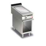 Elektrisk stekhäll BARON Q70SFTV/E405 med slät kromat stekplatta, på öppet stativ, 400x700mm, 3,6kW