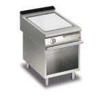 Elektrisk stekhäll BARON Q70SFTV/E605 med slät kromat stekplatta, på öppet stativ, 600x700mm, 5,4kW