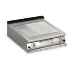 Gas stekhäll BARON Q90SFTT/G825 med slät & 1/3 räfflad kromat stekplatta, 800x900mm, 20kW