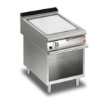 Gas stekhäll BARON Q90SFTTV/G605 med kromat stekplatta, på öppet stativ, 800x900mm, 16kW