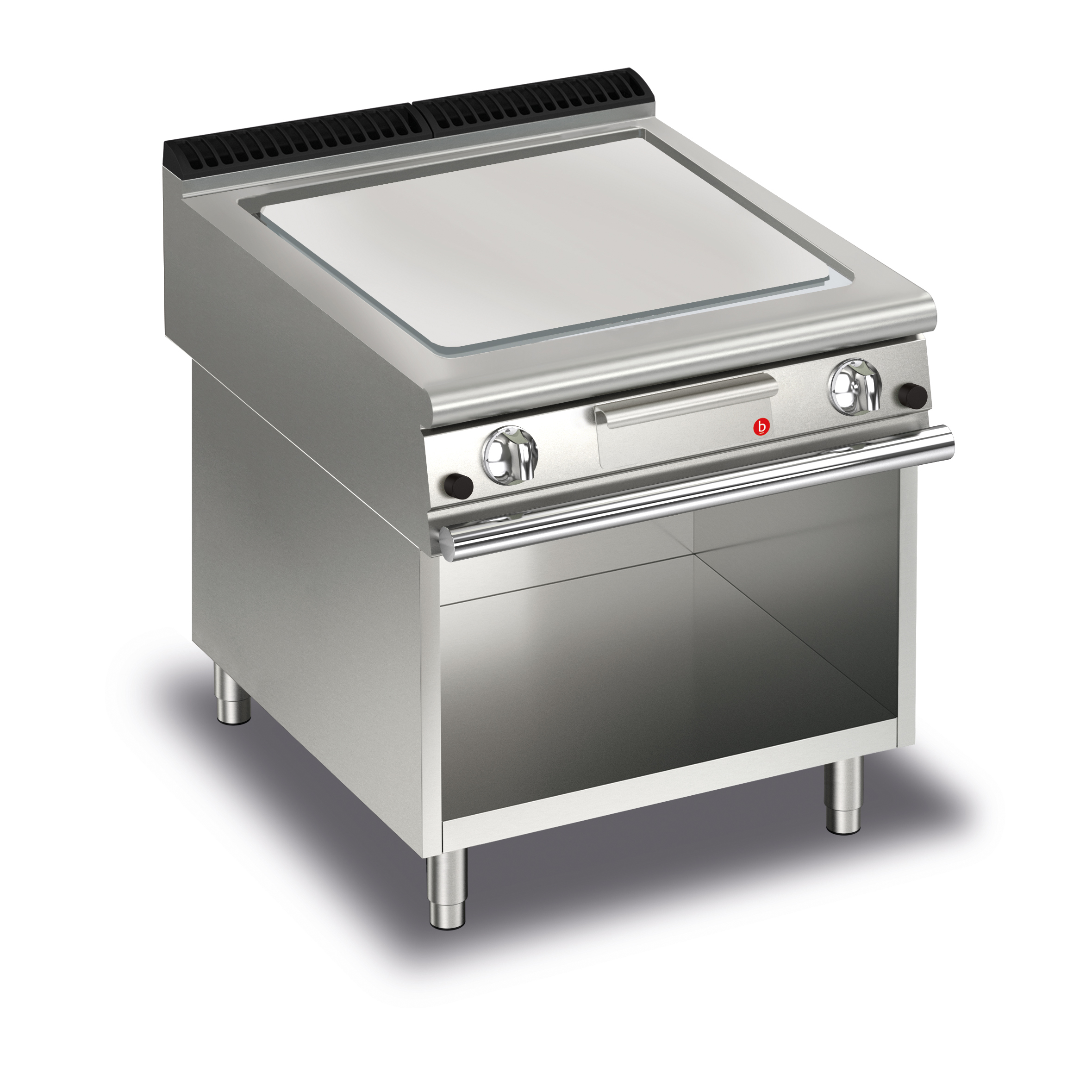 CR1654339.jpg Gas stekhäll BARON Q90SFTTV/G805 med kromat stekplatta, på öppet stativ, 600x900mm, 20kW - Image 1