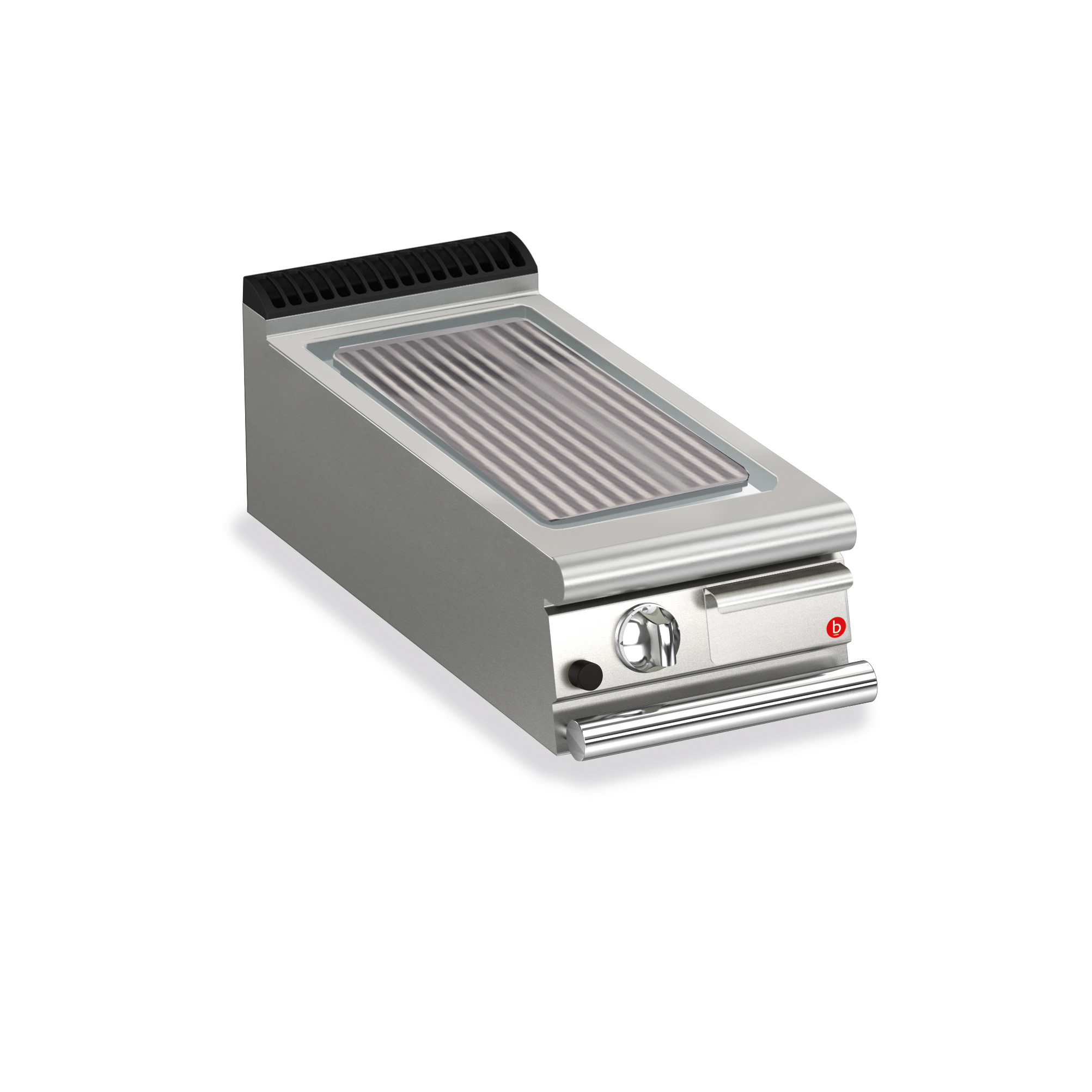 CR1654399.jpg Gas stekhäll BARON Q90SFTT/G413 med räfflad stekplatta, i AISI430 stål, 400x900mm, 10kW - Image 1