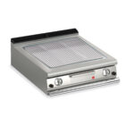 Gas stekhäll BARON Q90SFT/G813 med räfflad stekplatta, i AISI430 stål, 800x900mm, 14kW