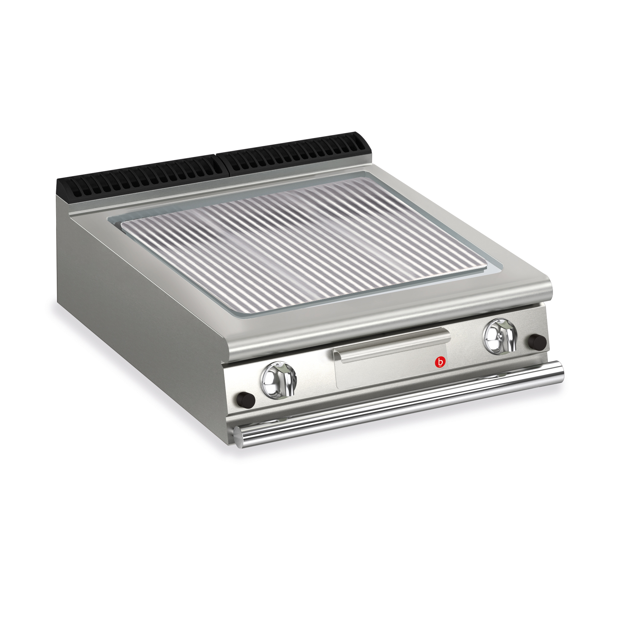 CR1654499.jpg Gas stekhäll BARON Q90SFTT/G813 med räfflad stekplatta, i AISI430 stål, 800x900mm, 20kW - Image 1