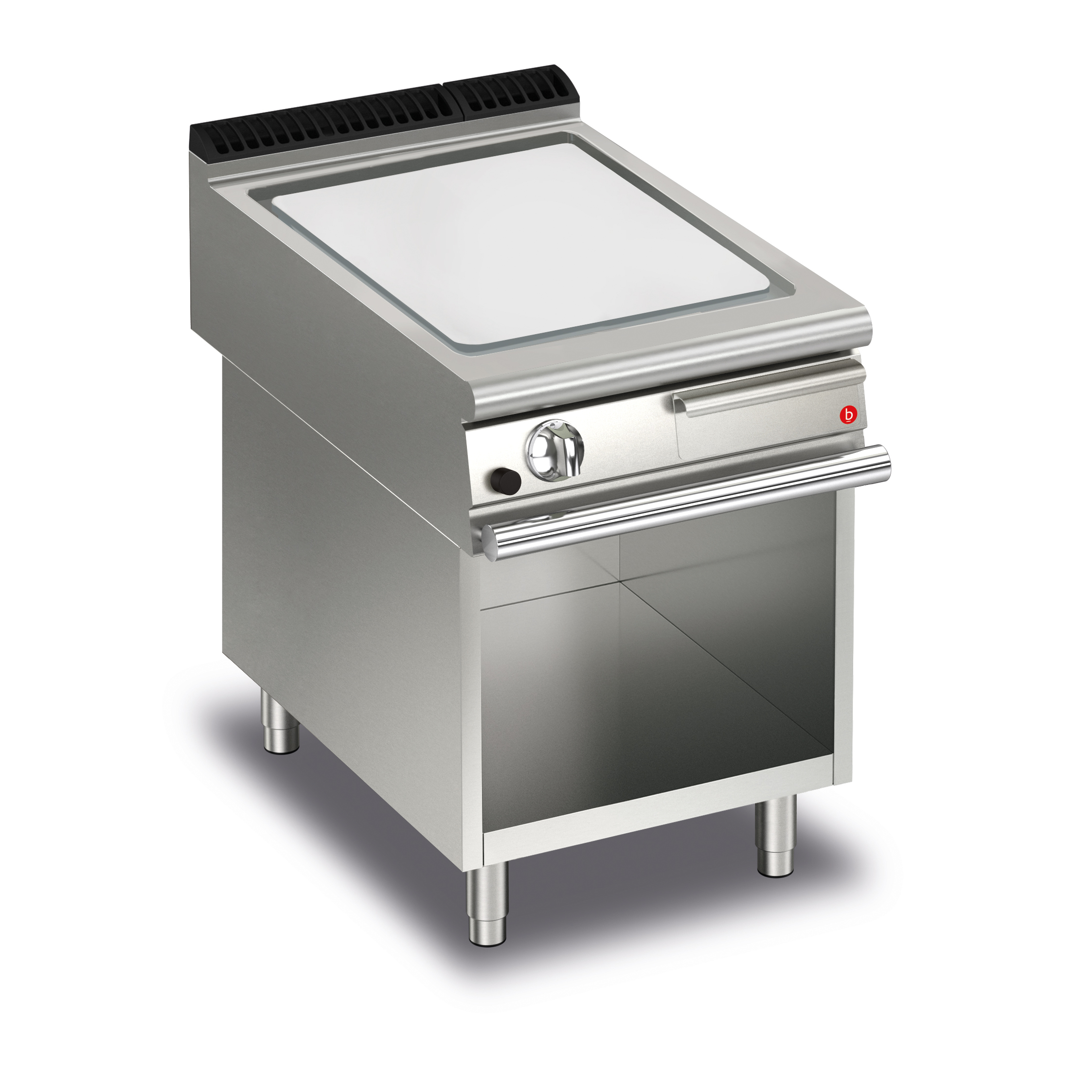 CR1654569.jpg Gas stekhäll BARON Q90SFTV/G603 med stekplatta i AISI430 stål, på öppet stativ, 600x900mm, 11kW - Image 1