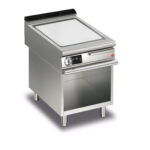 Elektrisk stekhäll BARON QT90SFTV/E605-T4W med slät kromat stekplatta, på öppet stativ, 600x900mm, 10,5kW, Touchscreen