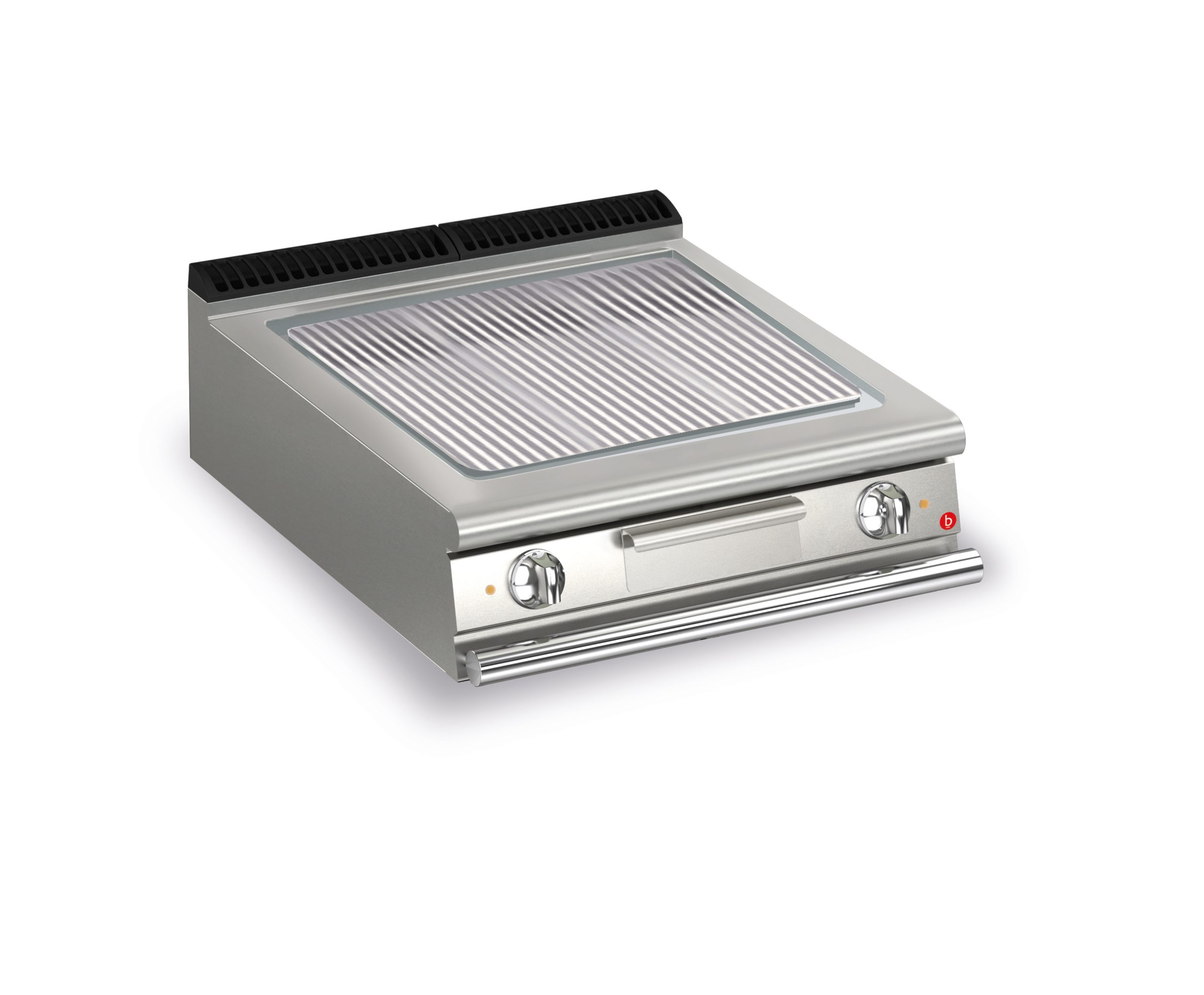 CR1655069-scaled-1.jpg Elektrisk stekhäll BARON Q90SFT/E813 med räfflad stekplatta i AISI430 stål, 800x900mm, 15kW - Image 1