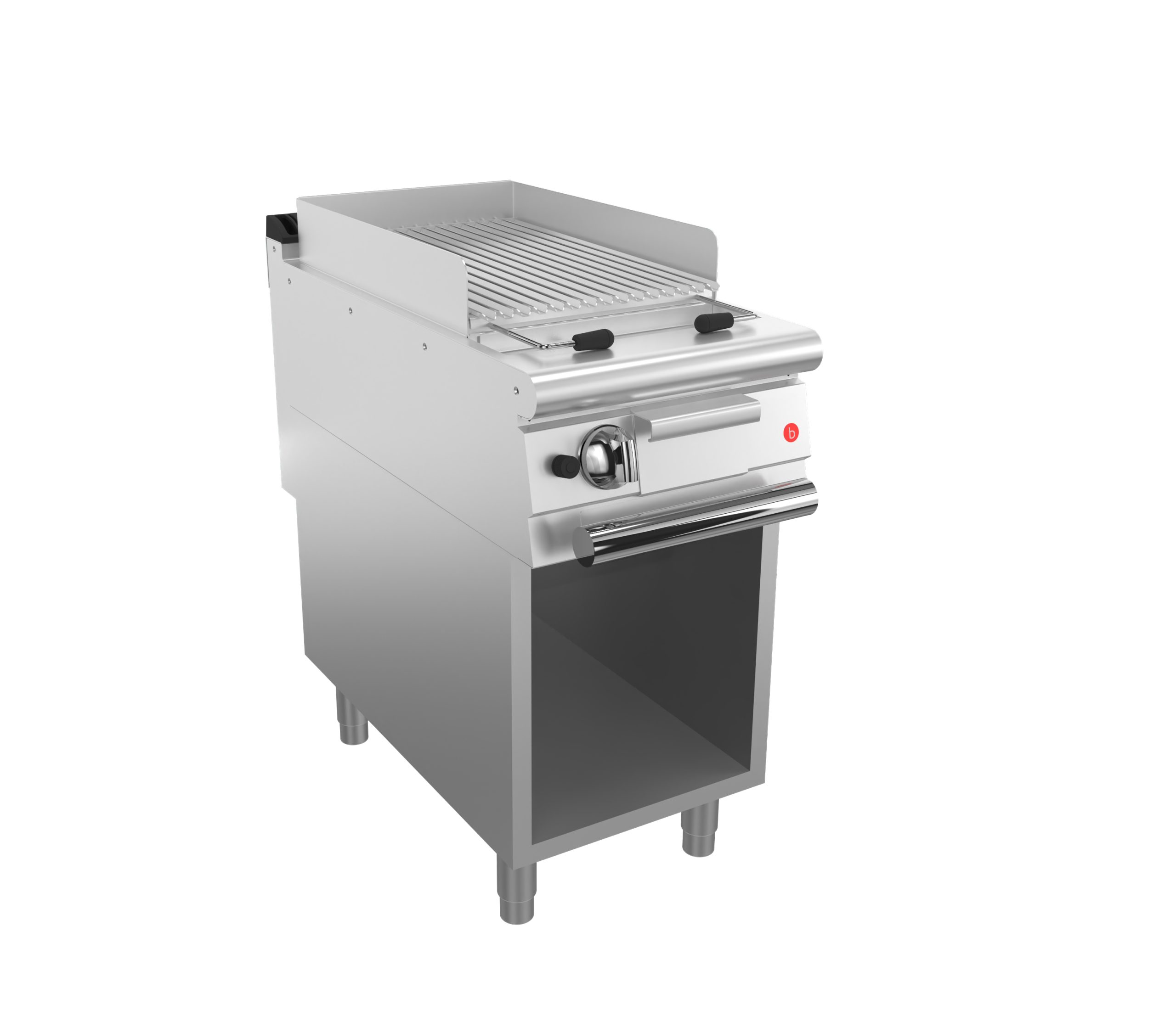 CR1657579-scaled-1.jpg Gas girll BARON Q90SGV/G400 till kött, Rostfri stål 304, på öppet stativ, 400x900mm, 12,5kW - Image 1