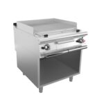 Lavastensgrill BARON Q90SGLV/G800 till kött, Rostfri stål 304, på öppet stativ, 800x900mm, 25kW