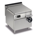 Elektriskt Bratt-Panna BARON QT90BR/E81-T4W med järn tank, manuell tiltfunktion och touch screen, 80L, 800x900mm, 9kW